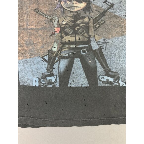 Rare Vintage Y2K Gorillaz Band Tee Thrashed Faded Album Tour Concert Punk Skate - Picture 6 of 16
